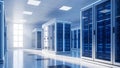Data Center Servers Modern IT Infrastructure, Cloud Computing Royalty Free Stock Photo