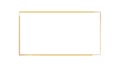 Clean and Modern Golden Rectangular Border Frame, vector design Generative AI Royalty Free Stock Photo
