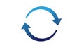 Blue Circular Arrows Icon Royalty Free Stock Photo