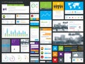Clean & modern graphical user interface set. Royalty Free Stock Photo