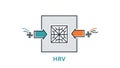 Heat Recovery Ventilator (HRV) System Icon Royalty Free Stock Photo