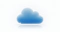 Cloud Computing Icon with Reflection Royalty Free Stock Photo