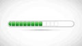 Green Loading Bar Progress Indicator Royalty Free Stock Photo