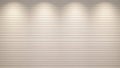 Illuminated White Wood Panel Wall Texture Royalty Free Stock Photo