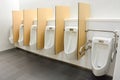 Clean and modern public men toilet with friendly design for people with disability or elderly Royalty Free Stock Photo