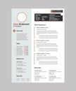 Clean and modern Resume CV template