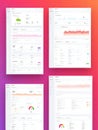 Clean and Modern User Interface Design Showcasing Data Analytics Dashboard With Performance Metrics Visualization and Royalty Free Stock Photo