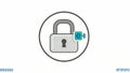 Secure Email Communication Padlock Icon Royalty Free Stock Photo