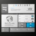 Clean Modern Website template Royalty Free Stock Photo