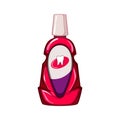 clean mouthwash cartoon vector illustration Royalty Free Stock Photo