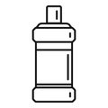 Clean mouthwash icon outline vector. Dental wash