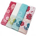 Clean Multicolor Towels with Flower isolated on transparent background