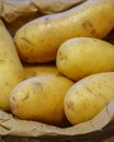 Clean New Potatoes In A Brown Paper Bag Royalty Free Stock Photo