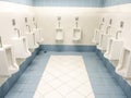 A clean new public toilet room empty Royalty Free Stock Photo