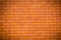 Clean newly red brick wall pattern. Abstract red new brick background. Royalty Free Stock Photo