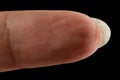 Clean normal fingerprint without color or dirty. Clean fingerprint to show texture detail of uneven finger print and scratch skin