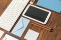 Clean office desk Royalty Free Stock Photo