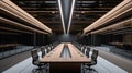 Clean and Organized Modern Business Meeting Room for Efficiency and Productivity, Generative AI