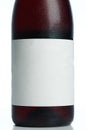 Clean paper label on winr bottle Royalty Free Stock Photo