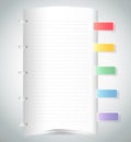 Clean paper note vector/illustration eps10 Royalty Free Stock Photo
