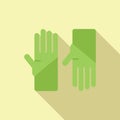 Clean pool gloves icon flat vector. Cleaning repair Royalty Free Stock Photo