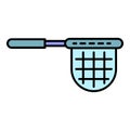 Clean pool net icon color outline vector Royalty Free Stock Photo
