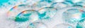 Blue Soap Bubbles Royalty Free Stock Photo