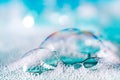 Blue Soap Bubbles Royalty Free Stock Photo