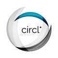 Clean professional colorful circle business icon