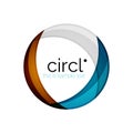 Clean professional colorful circle business icon