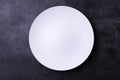 Clean round empty plate