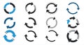 Circular Refresh and Sync Arrows Icon Set â Vector UI Symbols Royalty Free Stock Photo