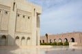 Marble courtyard of Sultan Qaboos mosque Royalty Free Stock Photo