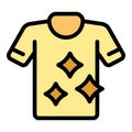 Clean shirt icon vector flat