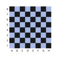 Empty Chess Board icon. Checkers black and white chess board. Classic Chessboard Pattern. Royalty Free Stock Photo