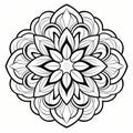 Clean Simple Line Art For Coloring Book - Mandalas, Geometric Patterns, Solar Patterns, Waves, Shells