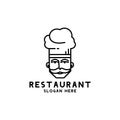 Clean and simple restaurant logo design template