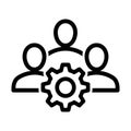 Teamwork and Collaboration Icon Royalty Free Stock Photo