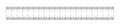 Two parallel ruler measuring scales on a white background.