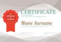 Clean And Simply Blank Certified Border Template