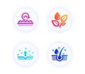 Clean skin, Uv protection and Plants watering icons set. Serum oil sign. Cosmetics, Skin cream, Water drop. Vector