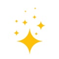 Clean sparkle vector star icon. Star shine bright twinkle glow effect glitter spark fresh symbol.