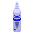 Clean spray antiseptic icon, isometric style