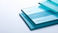 Clean Stack of Transparent Glass Panels Royalty Free Stock Photo