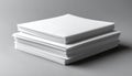 Clean Stacks of Blank White Paper for Office Documents Royalty Free Stock Photo