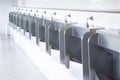 stainless steel urinals men in gas station toilet