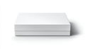Blank White Rectangular Box Sitting On White Surface With Soft Shadow Studio Shot Royalty Free Stock Photo