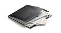 Professional Black Binder with Documents and Pen Royalty Free Stock Photo