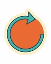 Circular Refresh Arrow Icon Royalty Free Stock Photo