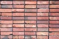 Clean symmetry neat orange brick wall background Royalty Free Stock Photo